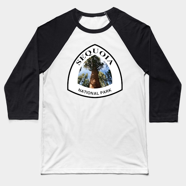 Sequoia National Park shield Baseball T-Shirt by nylebuss